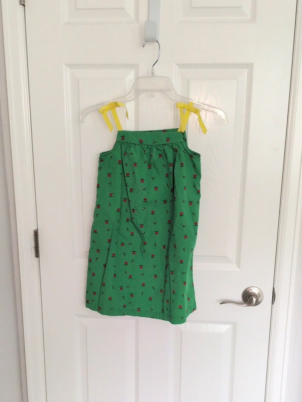Hanna Andersson Green Shift Dress - Tulips & Bees - 120